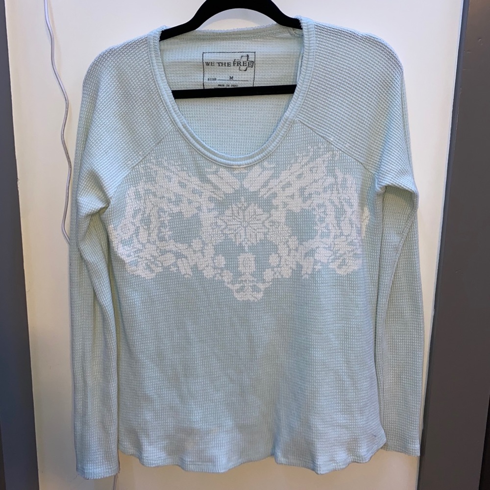 Free People Long Sleeve Flowy Tee